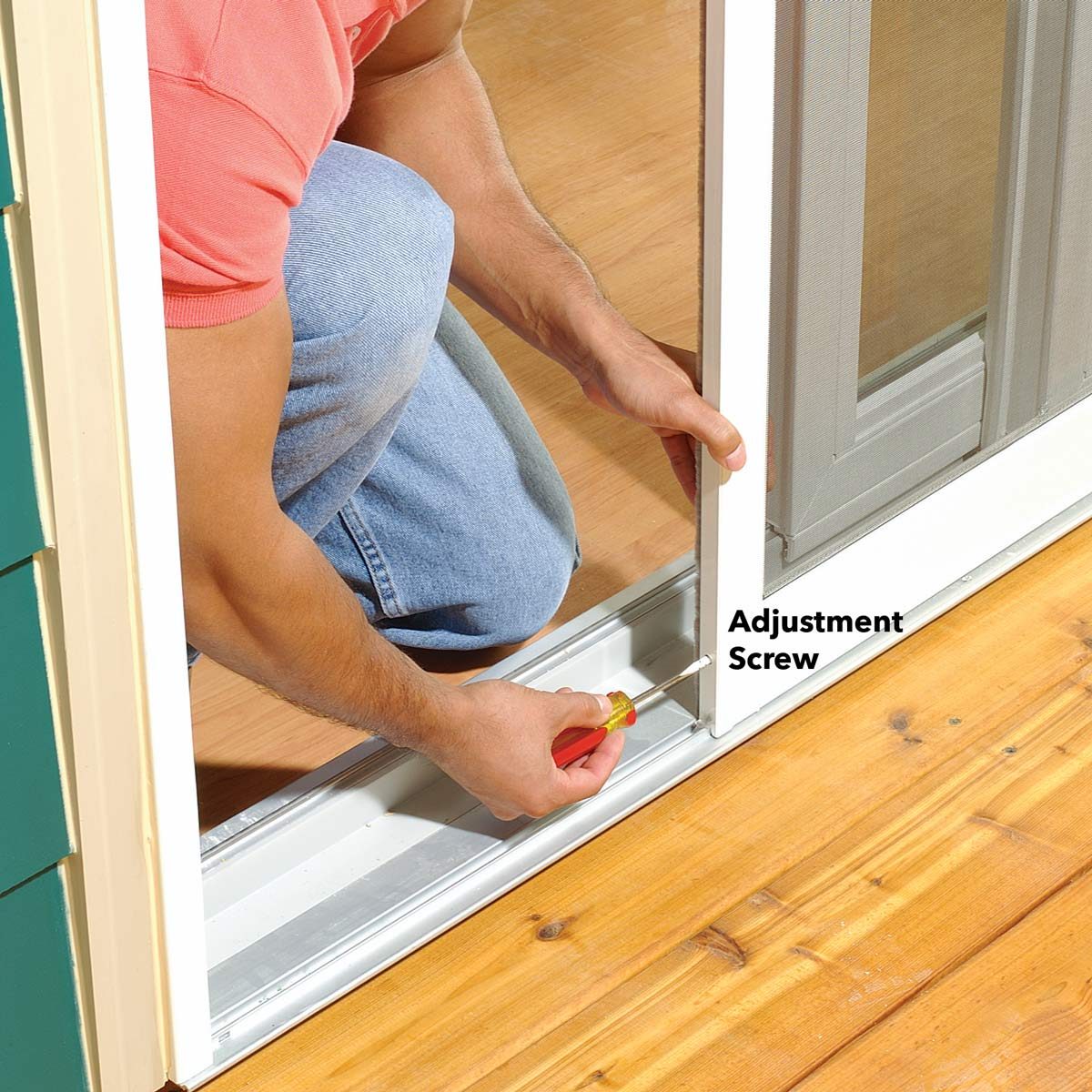 sticking screen door fix