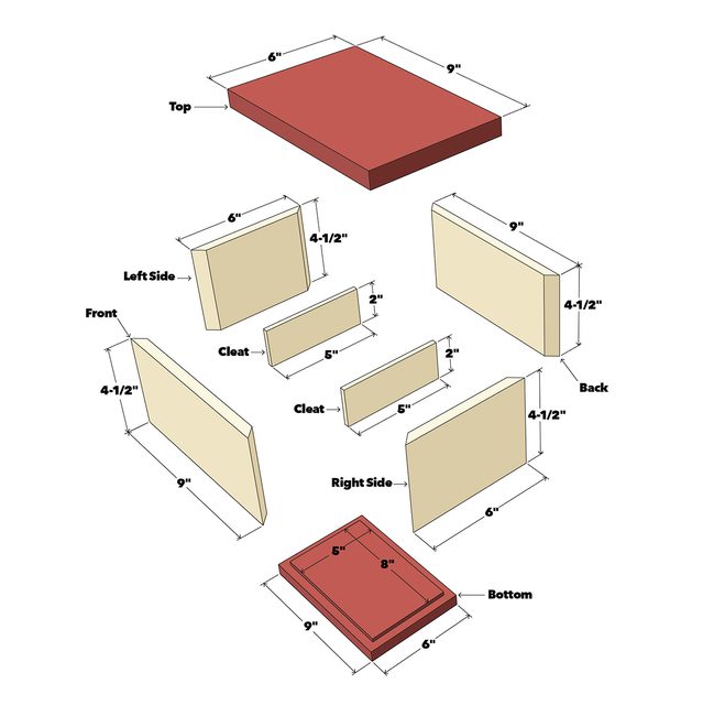 Jewelry Box Exploded